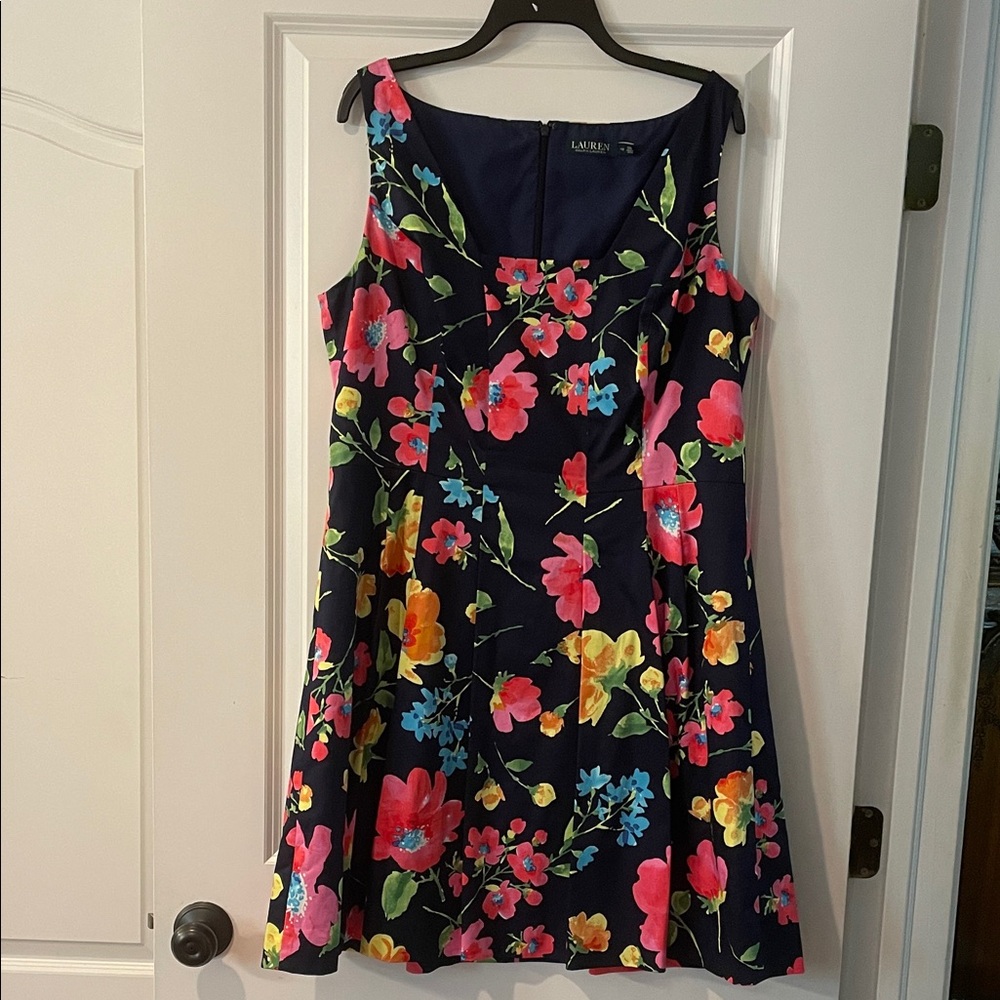 Ralph Lauren Navy Floral dress